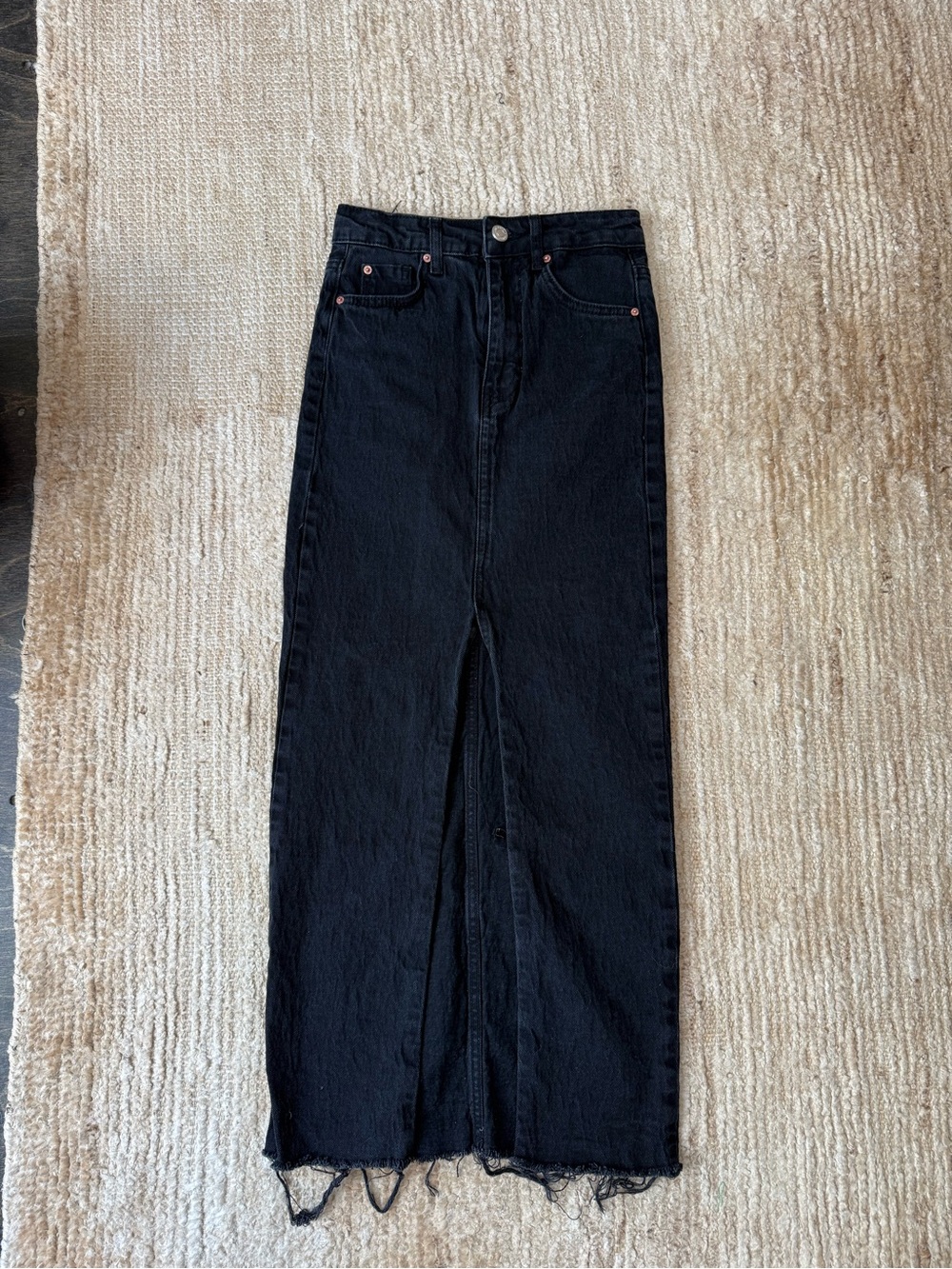 stradivarius Black Straight-Leg Jeans